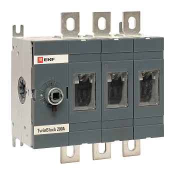 Рубильник 200A 3П без рукоятки управления TwinBlock PROxima EKF
