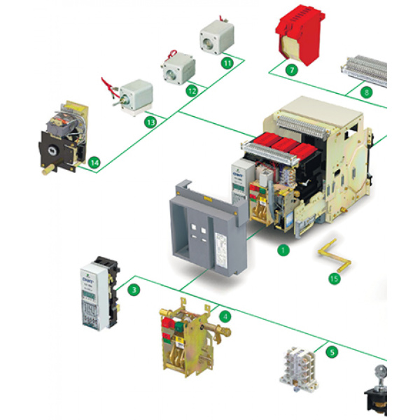 Индикатор положения выключателя в выкатной корзине для NA8-1600 CHINT