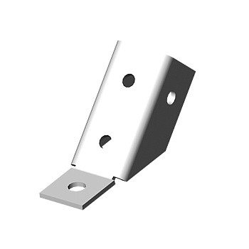 Опора 45 град., толщ. 4,0 мм, гор. цинк Ostec