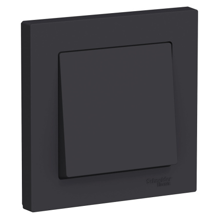 ATLASDESIGN Выключатель СУ 1-кл. в сборе 10А карбон IP20 Schneider Electric