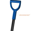 Лопата "АРТЕЛЬ" совковая, стальной изогнутый черенок, с рукояткой, Профессионал ЗУБР