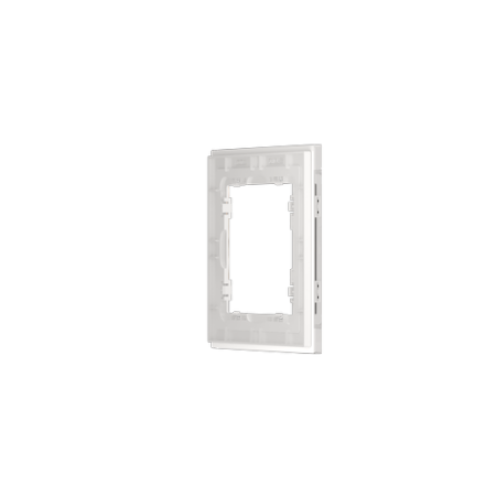 Рамка стеклянная Voltum S70 на 1 пост, (белый, стекло)