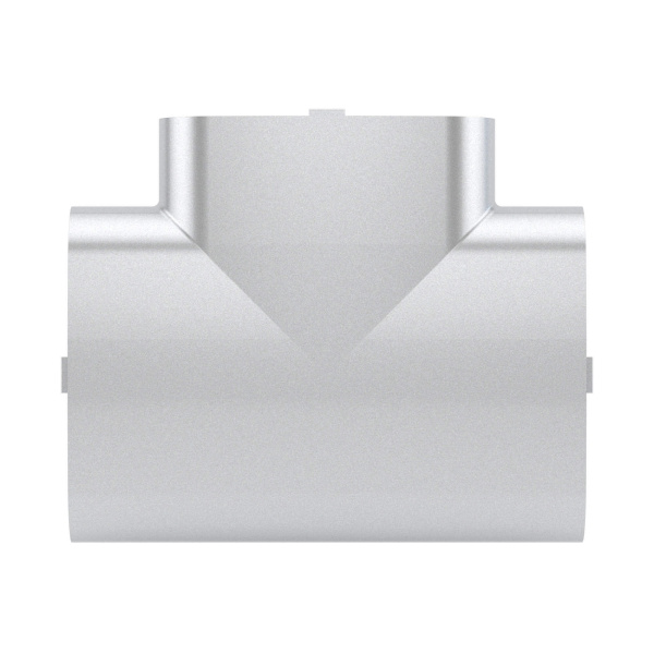 Тройник 90х50 мм, цвет серый металлик DKC