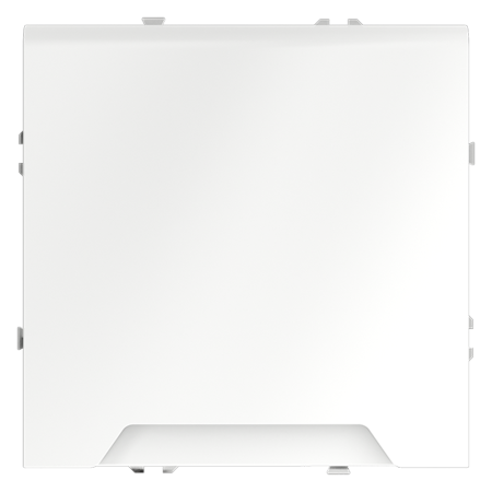 Розетка встраиваемая Voltum S70 с заземлением, защитными шторками и крышкой 16А, (белый матовый)