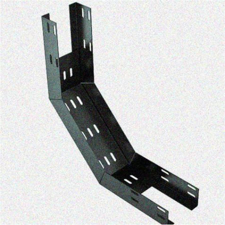 Лоток перфорированный КП 300х100-90 УХЛ1 для поворота трассы вверх на 90, оцинкованный лист S1,5