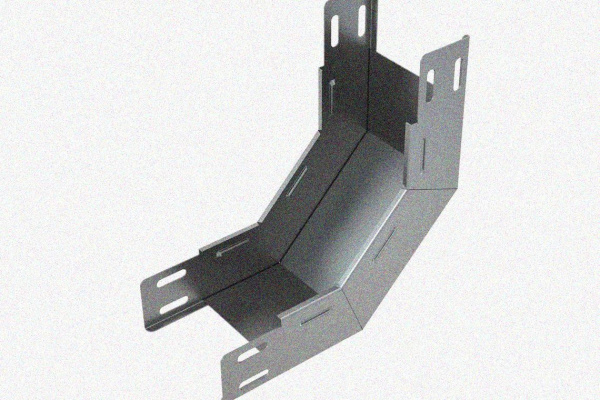 Лоток замковый глухой КПЗГ 100х65-90 УХЛ1 для поворота трассы вверх на 90, горячее цинкование, S1,0