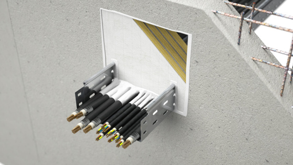Плита из минерального волокна с огнестойким покрытием, 1000х500х52 мм DKC