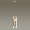 Подвес E27 1*40W CLOCKY античн.бронза/металл/прозрачный/стекло B ODEON LIGHT
