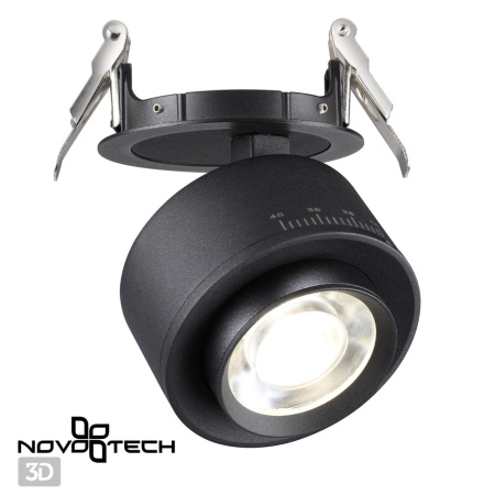 Св-к встр.св/д IP20 LED 4000К 18W 220V EDDY черный NOVOTECH
