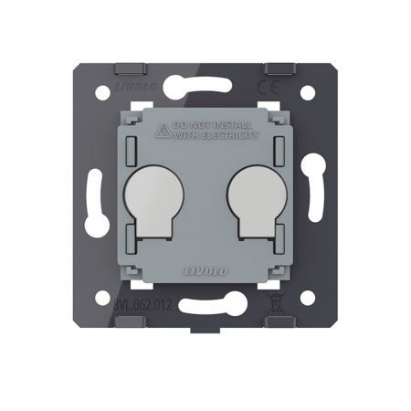 Двухклавишный сенсорный выключатель (механизм) Livolo