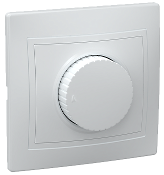 Светорегулятор поворотный ВСР10-1-0-КБ КВАРТА белый IEK