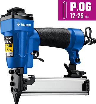 Пневматический нейлер (гвоздезабиватель) P0.6-25, шпильки тип P0.6 (12-25 мм), Профессионал ЗУБР