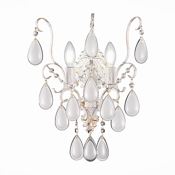 Светильник настенный Золотистый/Белый матовый E14 2*60Вт SLE160301-02 EVOLUCE