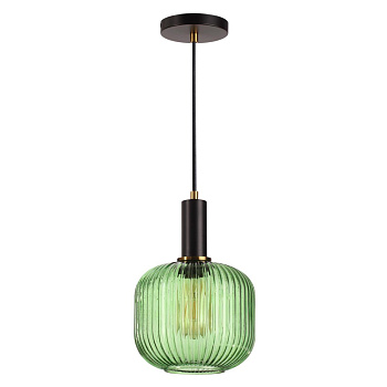 Подвес E27 1*60W 220V MERLIN черный,зеленый LUMION