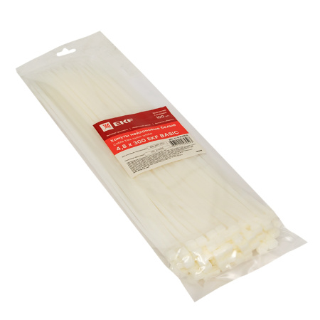 Хомут нейлоновый (4,8х300) (100шт) Basic EKF