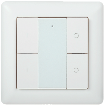 Панель управления DALI (2 адреса) 4 кнопки пластик белый IEK