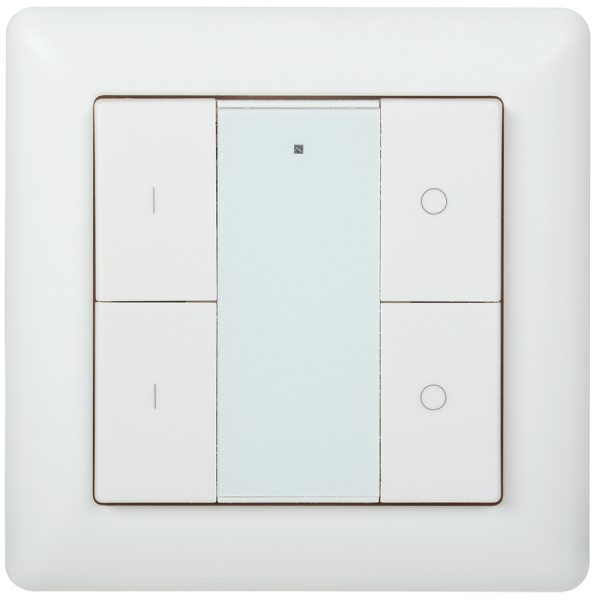 Панель управления DALI (2 адреса) 4 кнопки пластик белый IEK