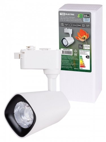Светильник трековый однофазный LED TRL-02-035-NW 35 Вт, 24°, 4000 К, 90 Ra, белый, TDM фото 2