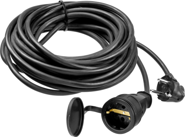 Силовой удлинитель-шнур КГ 3х2.5 10м 4000Вт IP44, КГ 325-Ш, Профессионал ЗУБР