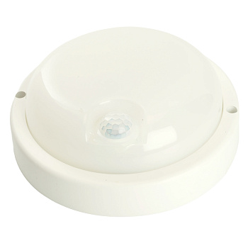 Светильник светодиодный пылевлагозащищённый c ИК-датчиком , 8W, 640Lm, 4000K,  IP65, AL3006 Feron