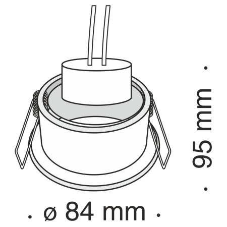 Встраиваемый светильник 1*GU10 50Вт Хром IP20 Metal Modern DL010-3-01-CH Technical