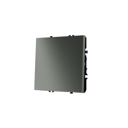 Проходной переключатель встраиваемый Voltum S70 одноклавишный 10А, (титан)