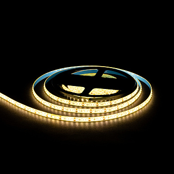 LSE-259 Светодиодная лента 12В, 9,6Вт/м, 840лм/м, 3000К, smd2835, 120д/м, IP65, ширина подложки 8мм, 5м, т/б OGM