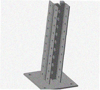 Стойка напольная (потолочная) сдвоенная СНПС600 УТ1,5,горячее цинкование, S2,5