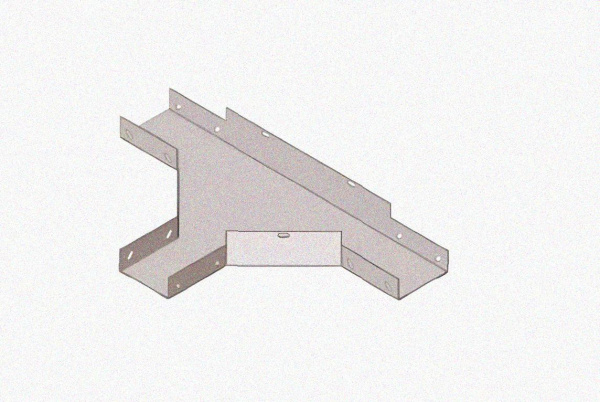 Лоток тройниковый глухой ОТГ 500х80 УХЛ1, горячее цинкование S1,5