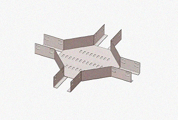 Лоток крестообразный глухой КМГ 50х50 У3, окрашенный, S1,0