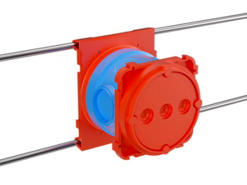 Универсальная установочная коробка для заливки в бетон, 90х71x74мм DKC