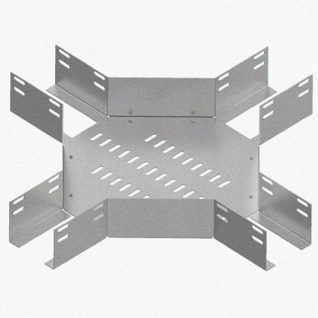 Лоток крестообразный глухой КМГ 500х100 У3, окрашенный, S1,5