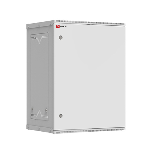 Шкаф телекоммуникационный настенный разборный 15U (600х350) дверь металл, Astra серия PROxima EKF