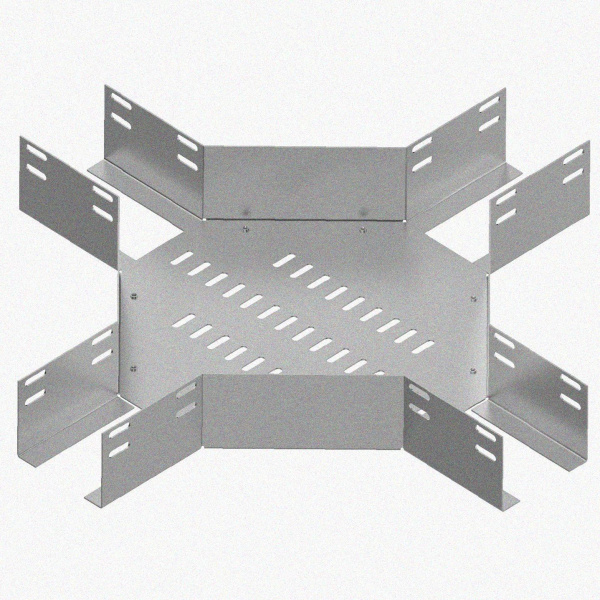 Лоток крестообразный глухой КМГ 500х100 У3, окрашенный, S1,5