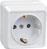 Розетка 1-местная ОУ РС20-3-ОБ с з/з 16А ОКТАВА белый IEK