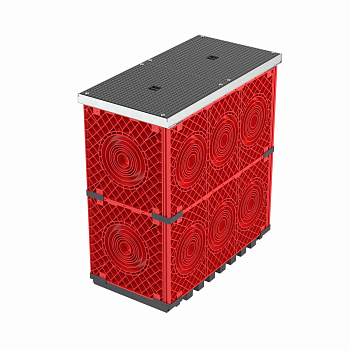 Колодец пластиковый для кабельной канализации с крышками, 750х375х750 DKC