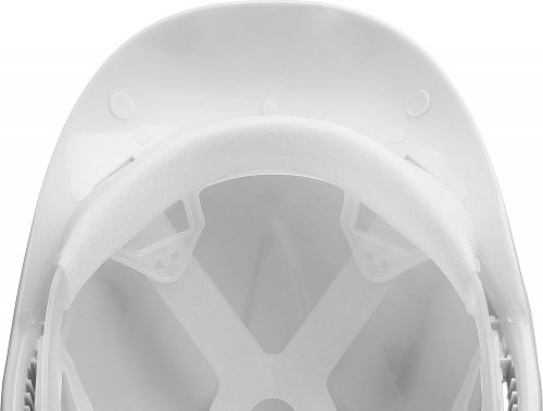Защитная каска МАСТЕР пластиковый амортизатор, реечный механизм регулировки, универсальное крепление для наушников и щитков (B) ЗУБР фото 5