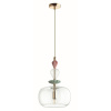Подвес E14 1*40W BIZET золото/разноцветн./керамика/стекло ODEON LIGHT