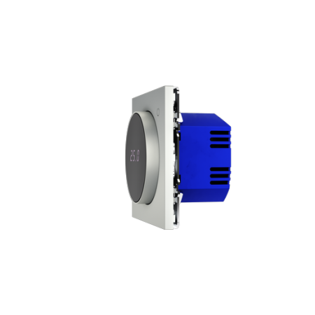 Терморегулятор электронный Voltum S70 с индикацией и датчиком, для теплого пола, (сталь)