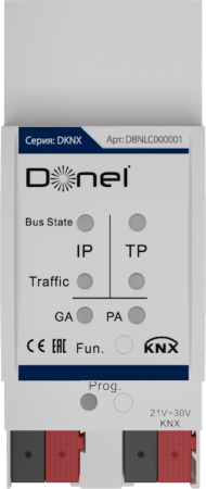 Donel KNX Соедининтель областей / линий. Монтаж на DIN-рейку, Cерия DKNX