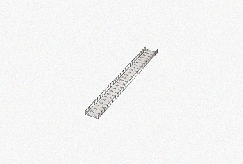 Лоток замковый перфорированный ЛМЗ 100х50х2000 УТ1,5, горячее цинкование, S0,7.