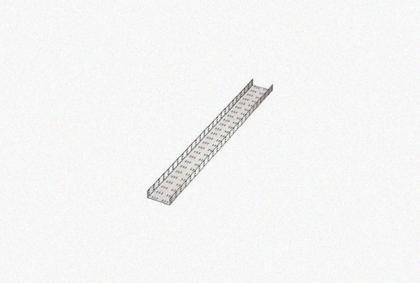 Лоток замковый перфорированный ЛМЗ 100х50х2000 УТ1,5, горячее цинкование, S0,7.