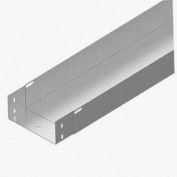 Лоток монтажный цельный глухой ЛМЦГ400х50х3000 УХЛ1, горячее цинкование, S1,5