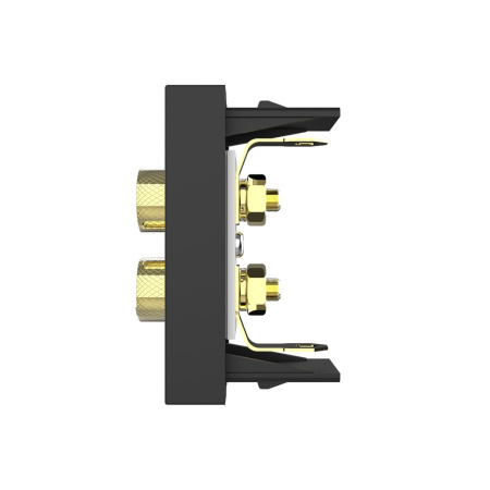 Розетка акустическая черная (механизм) Livolo