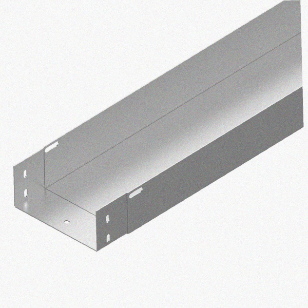 Лоток монтажный цельный глухой ЛМЦГ400х50х3000 УХЛ1, горячее цинкование, S1,5