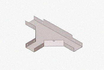 Лоток тройниковый замковый глухой ОТЗГ 300х60 УХЛ1, горячее цинкование S1,5