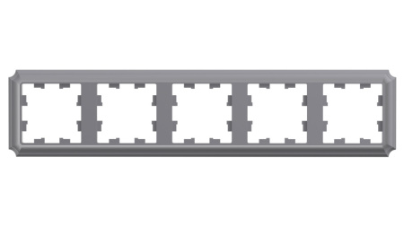 ATLASDESIGN ANTIQUE 5-постовая РАМКА, универсальная, СТАЛЬ Schneider Electric