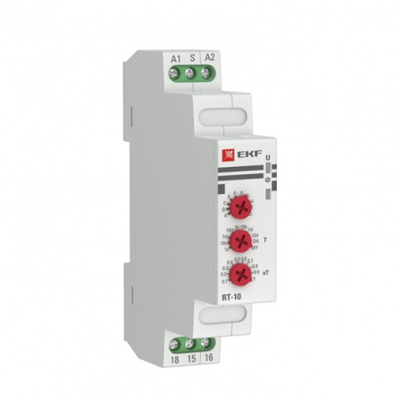 Реле времени (10 устанавл, функц) RT-10 12-240В PROxima EKF