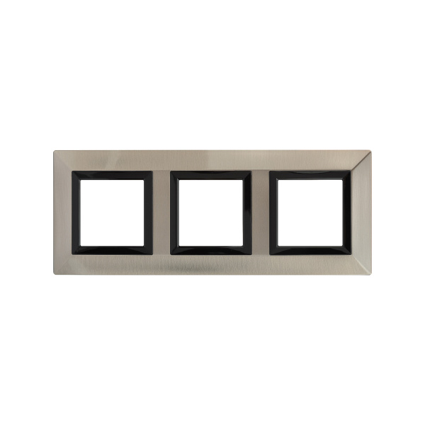 Рамка из металла, "Avanti", никелированная, 3 поста (6 мод.) DKC