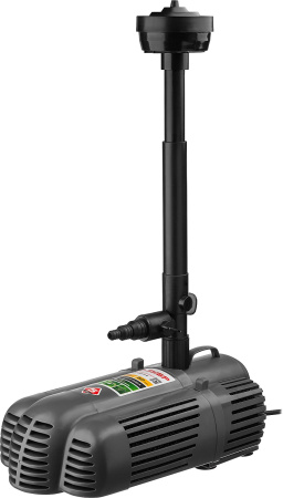 Насос фонтанный, ЗНФГ-50-3.4, для грязной воды, напор 3,4 м, насадки: колокольчик, гейзер, каскад, 85 Вт, 50 л/мин, ЗУБР